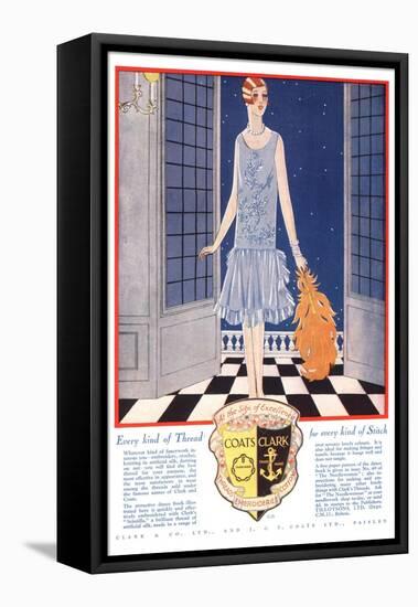 Fabrics, Threads, Womens Art Deco, UK, 1920-null-Framed Stretched Canvas