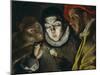 Fabula, Around 1600, a Boy Lights a Candle, as a Monkey and a Bearded Figure Watch-El Greco-Mounted Giclee Print