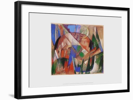 Fabulous Creature II (Horse), c.1913-Franz Marc-Framed Art Print