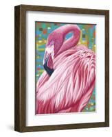 Fabulous Flamingos II-Carolee Vitaletti-Framed Art Print