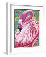 Fabulous Flamingos II-Carolee Vitaletti-Framed Art Print