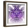 Fabulous Fractal Pattern in Purple-velirina-Framed Art Print