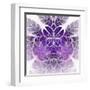 Fabulous Fractal Pattern in Purple-velirina-Framed Art Print