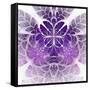 Fabulous Fractal Pattern in Purple-velirina-Framed Stretched Canvas