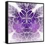 Fabulous Fractal Pattern in Purple-velirina-Framed Stretched Canvas