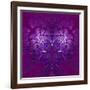 Fabulous Fractal Pattern in Purple-velirina-Framed Art Print