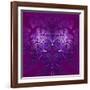 Fabulous Fractal Pattern in Purple-velirina-Framed Art Print