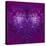 Fabulous Fractal Pattern in Purple-velirina-Stretched Canvas