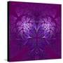 Fabulous Fractal Pattern in Purple-velirina-Stretched Canvas