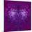 Fabulous Fractal Pattern in Purple-velirina-Mounted Premium Giclee Print