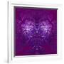 Fabulous Fractal Pattern in Purple-velirina-Framed Art Print