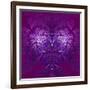 Fabulous Fractal Pattern in Purple-velirina-Framed Art Print