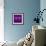 Fabulous Fractal Pattern in Purple-velirina-Framed Art Print displayed on a wall