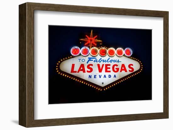 Fabulous Las Vegas Sign-Steve Gadomski-Framed Photographic Print