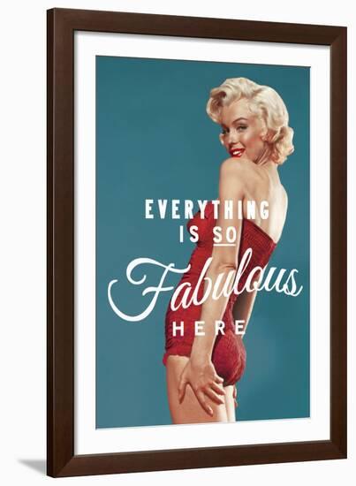 Fabulous Marilyn (blue)-The Chelsea Collection-Framed Giclee Print