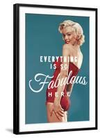 Fabulous Marilyn (blue)-The Chelsea Collection-Framed Giclee Print