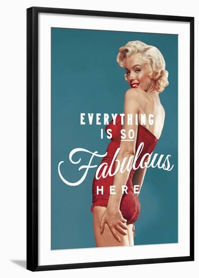 Fabulous Marilyn (blue)-The Chelsea Collection-Framed Giclee Print