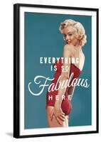 Fabulous Marilyn (blue)-The Chelsea Collection-Framed Giclee Print