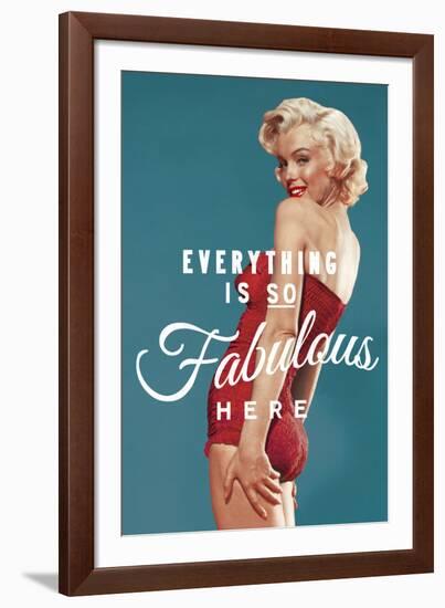 Fabulous Marilyn (blue)-The Chelsea Collection-Framed Giclee Print