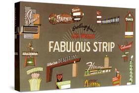 Fabulous Strip, Las Vegas Hotel Signs, Nevada-null-Stretched Canvas