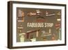 Fabulous Strip, Las Vegas Hotel Signs, Nevada-null-Framed Art Print