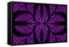 Fabulous Symmetric Pattern of the Leaves in Purple-velirina-Framed Stretched Canvas