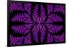 Fabulous Symmetric Pattern of the Leaves in Purple-velirina-Framed Art Print