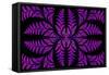 Fabulous Symmetric Pattern of the Leaves in Purple-velirina-Framed Stretched Canvas