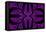 Fabulous Symmetric Pattern of the Leaves in Purple-velirina-Framed Stretched Canvas