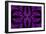 Fabulous Symmetric Pattern of the Leaves in Purple-velirina-Framed Art Print