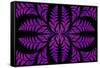 Fabulous Symmetric Pattern of the Leaves in Purple-velirina-Framed Stretched Canvas