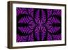 Fabulous Symmetric Pattern of the Leaves in Purple-velirina-Framed Premium Giclee Print