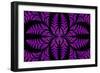 Fabulous Symmetric Pattern of the Leaves in Purple-velirina-Framed Premium Giclee Print