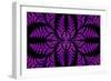 Fabulous Symmetric Pattern of the Leaves in Purple-velirina-Framed Premium Giclee Print