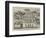 Fac-Simile of a Bird'S-Eye View of Edinburgh-null-Framed Giclee Print