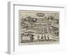 Fac-Simile of a Bird'S-Eye View of Edinburgh-null-Framed Giclee Print