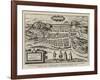 Fac-Simile of a Bird'S-Eye View of Edinburgh-null-Framed Giclee Print