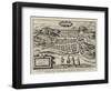 Fac-Simile of a Bird'S-Eye View of Edinburgh-null-Framed Premium Giclee Print