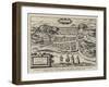 Fac-Simile of a Bird'S-Eye View of Edinburgh-null-Framed Giclee Print