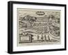 Fac-Simile of a Bird'S-Eye View of Edinburgh-null-Framed Giclee Print