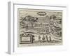 Fac-Simile of a Bird'S-Eye View of Edinburgh-null-Framed Giclee Print