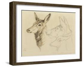 Fac-Simile of a Drawing by Sir E Landseer, Ra-Edwin Landseer-Framed Giclee Print