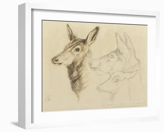 Fac-Simile of a Drawing by Sir E Landseer, Ra-Edwin Landseer-Framed Giclee Print