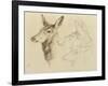 Fac-Simile of a Drawing by Sir E Landseer, Ra-Edwin Landseer-Framed Giclee Print