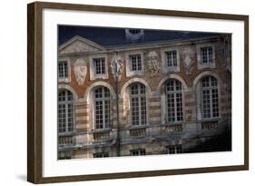 Facade Above Grand Staircase of Castle of Saint-Fargeau, Burgundy, Detail, France-null-Framed Giclee Print