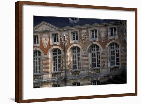 Facade Above Grand Staircase of Castle of Saint-Fargeau, Burgundy, Detail, France-null-Framed Giclee Print