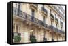 Facade Along The Seine-Cora Niele-Framed Stretched Canvas