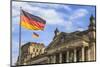 Facade and dome of the Deutscher Bundestag, Reichstag, German parliament, Regierungsviertel governm-Miva Stock-Mounted Photographic Print