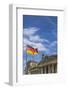 Facade and dome of the Deutscher Bundestag, Reichstag, German parliament, Regierungsviertel governm-Miva Stock-Framed Photographic Print