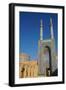 Facade and minarets, Jameh Mosque, Yazd, Iran, Middle East-James Strachan-Framed Photographic Print